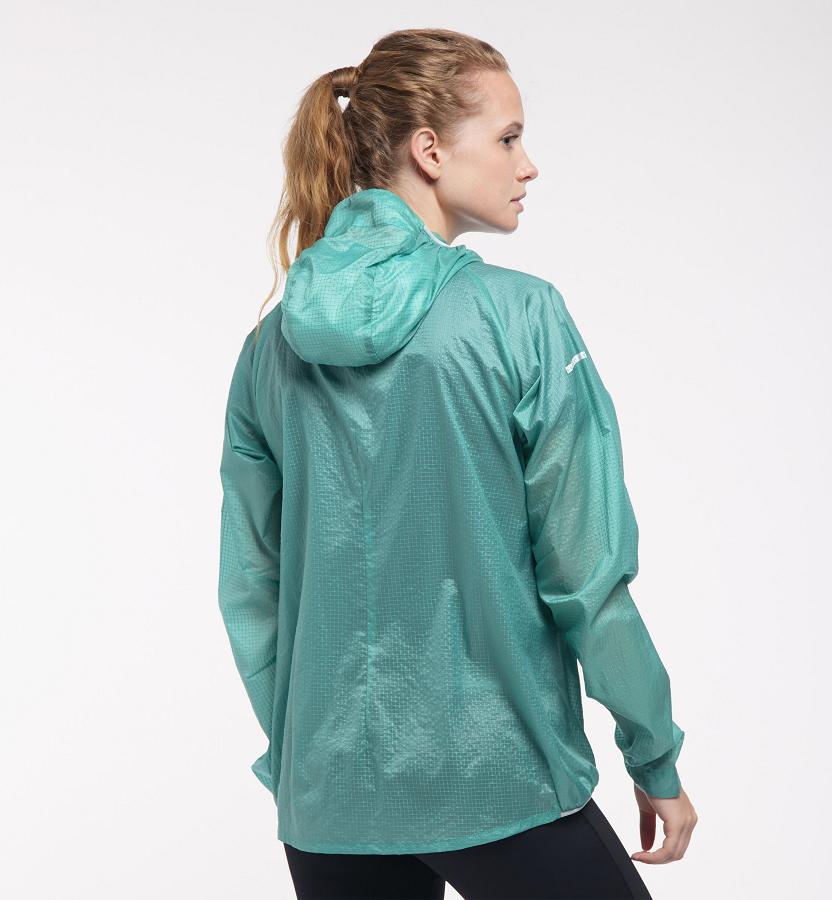 Haglöfs Womens L.I.M Shield Comp Windbreaker Green New Zealand 09283ULVA